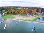 View larger image of An aerial view of the beach area at STONY POINT RESORT RV PARK  CAMPGROUND image #11