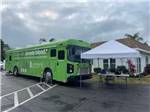 The green blood mobile bus at BONITA LAKE RV RESORT - thumbnail