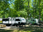 Trailer at site at Ridge Ranch Campground - thumbnail