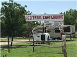 View larger image of Sign at entrance to RV park at RED TRAIL CAMPGROUND image #3