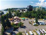 View larger image of An aerial view of the building at CAPILANO RIVER RV PARK image #3