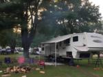 Parked trailer at site Wolf's Den Family Campground - thumbnail