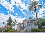 The clear blue skies over the cabin rental at GOLDEN VILLAGE PALMS RV RESORT - thumbnail