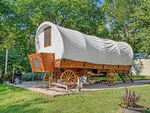 Covered wagon rental at Silver Thread Basecamp - thumbnail