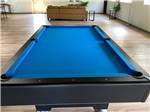 The pool table with blue felt at Vinton RV Park - thumbnail