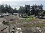 Aerial view of the campsites at Port Orford RV Village - thumbnail