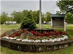 The front flower garden at OAK HAVEN FAMILY CAMPGROUND - thumbnail