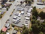Aerial view of RVs parked onsite at BANDON RV PARK - thumbnail