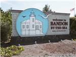 Welcome sign to the town of Bandon at BANDON RV PARK - thumbnail