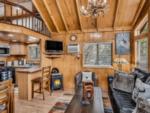 Living area in a cabin at GLENWOOD CANYON RESORT - thumbnail