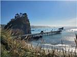 View larger image of A pier on the ocean nearby at REDWOOD COAST CABINS  RV RESORT image #10
