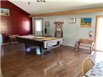 The pool table in the rec room at GEM STATE RV PARK - thumbnail