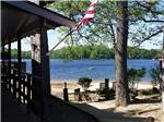 Chairs overlooking the water at FULLER'S RESORT & CAMPGROUND ON CLEAR LAKE - thumbnail