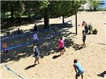 People playing beach volleyball at FULLER'S RESORT & CAMPGROUND ON CLEAR LAKE - thumbnail