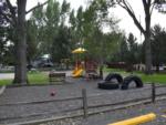 Play equipment at the playground at YELLOWSTONE RIVER RV PARK & CAMPGROUND - thumbnail