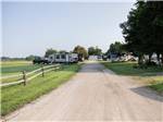 A gravel road near RV sites - thumbnail