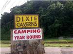 View larger image of Sign at entrance to RV park at CAMPGROUND AT DIXIE CAVERNS image #6