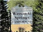 The front entrance sign at WASSAMKI SPRINGS CAMPGROUND - thumbnail