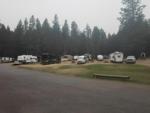 Parked RV's and trailers at site Ekstrom's Stage Station - thumbnail