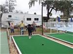 People playing bocce ball at Silver Springs RV Park - thumbnail