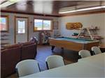 A pool table in the rec room at CORTEZ RV RESORT BY RJOURNEY - thumbnail