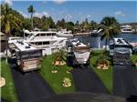 View larger image of Paved back in RV sites on the water at YACHT HAVEN PARK  MARINA image #1