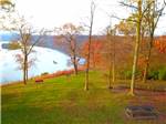 View larger image of Overlooking the river in fall at TUCQUAN PARK FAMILY CAMPGROUND image #11