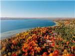 Aerial view of fall foliage - thumbnail