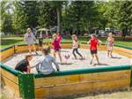 Children playing ga-ga ball - thumbnail