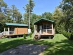 Two of the rental cabins at COBOURG EAST CAMPGROUND - thumbnail