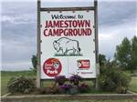 Welcome sign near entrance at JAMESTOWN CAMPGROUND - thumbnail