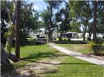 View larger image of A paved path to the RV sites at FORT MYERS RV RESORT image #5