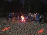 A night time bonfire - thumbnail