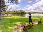 View larger image of Kids playing a game of horseshoes at OTTER LAKE CAMP RESORT image #7
