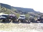View larger image of Off road vehicles lined up at 88 SHADES RV PARK image #5