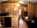 View larger image of Wooden walls in the rental cabin at MUSICLAND KAMPGROUND image #6