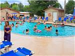 The pool filled with people - thumbnail