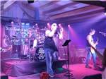 A band entertaining on stage - thumbnail