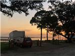 RV site at dusk - thumbnail