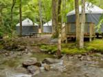 Creek view yurts at site Roamstead - thumbnail