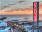 The beach at sunset - thumbnail