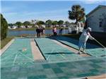 View larger image of People playing shuffleboard at SEVEN SPRINGS TRAVEL PARK image #11