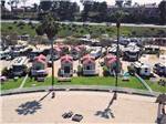 View larger image of An aerial view of the rental cabins at NEWPORT DUNES WATERFRONT RESORT  MARINA image #2