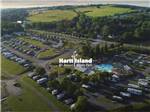 Aerial view of the campsites at HARTT ISLAND RV RESORT & WATERPARK - thumbnail