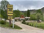 The front entrance road and sign at BRYCE-ZION CAMPGROUND - thumbnail
