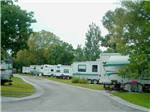 View larger image of A road thru the campsites at HOUSTON CENTRAL RV PARK image #7