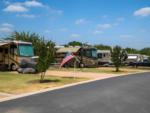 RV's parked at site Buffalo Springs Lake - thumbnail