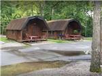 Two rental cabins with porches - thumbnail