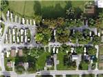 View larger image of An aerial view of the campsites at FLORYS COTTAGES  CAMPING image #2