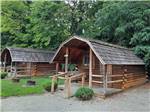 Two log rental cabins at LOUISVILLE NORTH CAMPGROUND - thumbnail